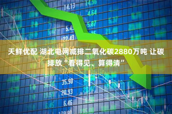 天鲜优配 湖北电网减排二氧化碳2880万吨 让碳排放“看得见、算得清”